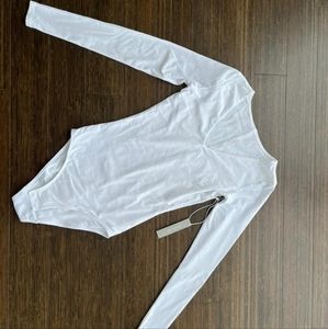 NWT Everlane white bodysuit in XXS